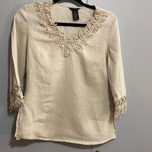 Anne Carson Linen Blouse